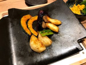 野菜の瓦焼き