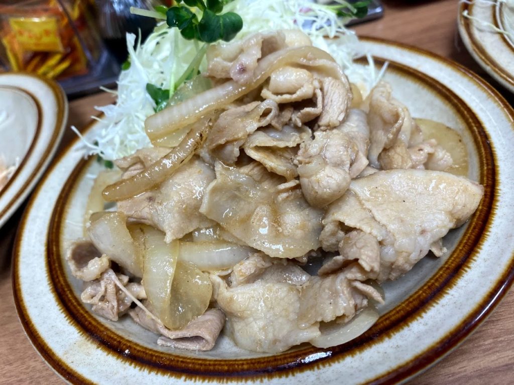 追加の生姜焼き